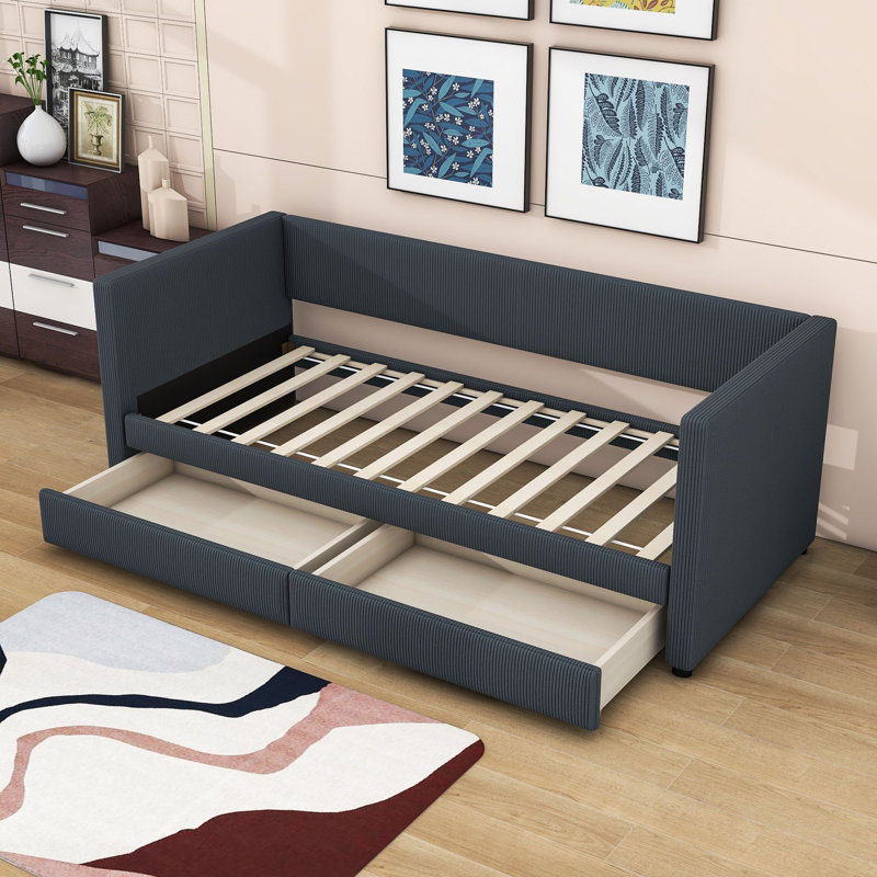 Arij Upholstered Daybed, Gray