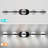 5-Matte black spherical LED vanity light