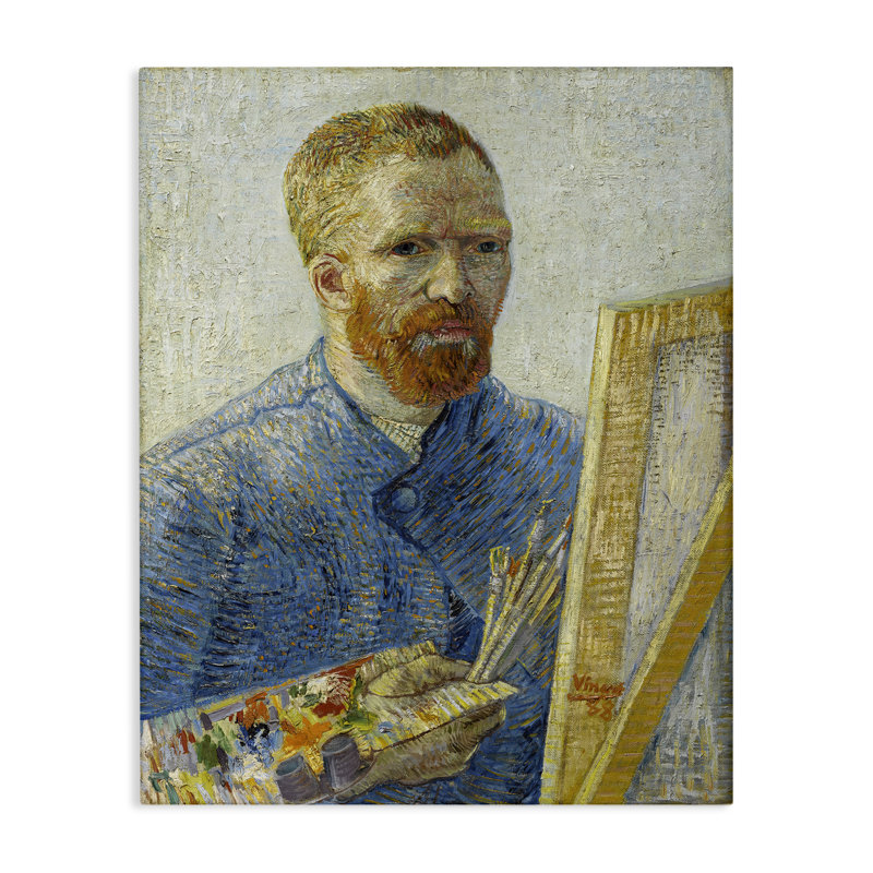 "Van Gogh Painter Self Portrait", art mural par one1000paintings, H 40 po x l 30 po