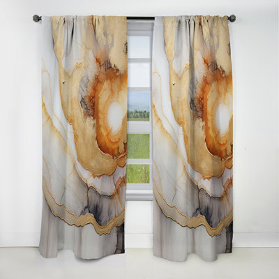Melara - Stone Geode Curtain - Blackout Curtain - 1 Panels