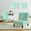 Fauteuil de chambre rembourré en velours aquarelle Swatch Element IV Watercolor
