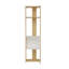 Bizzell 4 Tier Geometric Bookcase Modern Display Unit for Living Room or Home Office-1131720795-1131720790