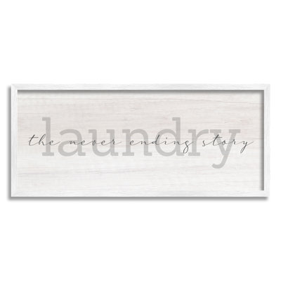 " Laundry Never Ending Story Cursive " by Daphne Polselli