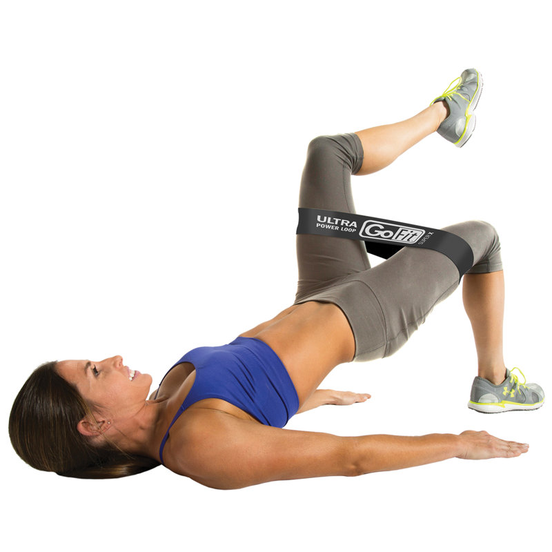 Boucle simple ultra puissante Gofit® avec Super X / 25 lb Of Resistance (noir)