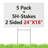 5 Pack 18"X24" Durable Blank Corrugated Yard Sign Kit White With Stakes