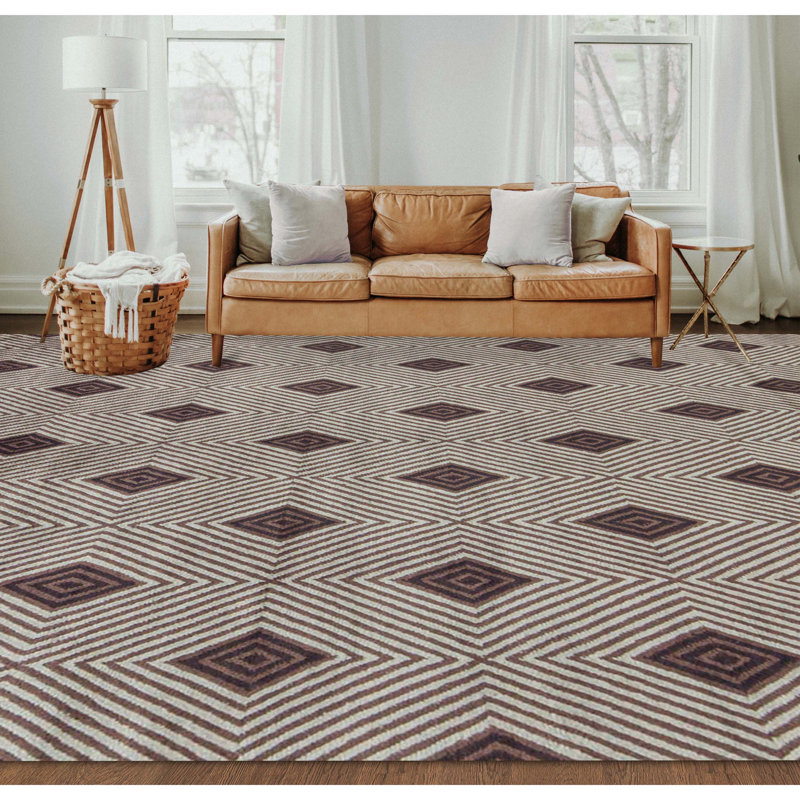 Hand-Knotted High-Quality Brown Area Rug
