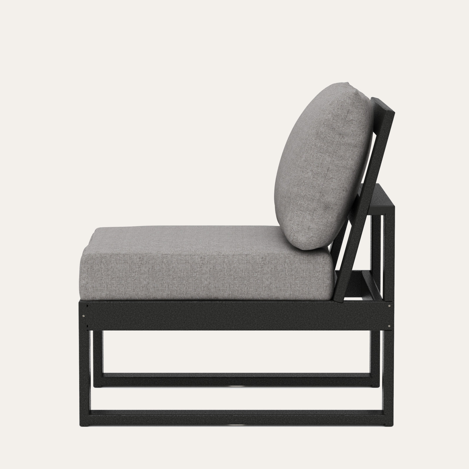 Edge Patio Lounge Chair, Grey Revolution®, Black