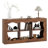 Mia 63 Inches Farmhouse Console Table, Wooden Entryway Table With 6 Storage Cubes, Sofa Table Behind The Couch For Entrance, Hallway, Living Room