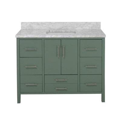 Kiara 48" Carrara Marble Single Bathroom Vanity