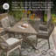 Fauteuil de terrasse avec coussin Brewer