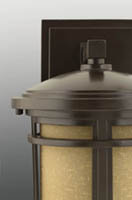 Chamberlain Frosted Lantern Head, Black
