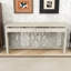 Console en placage d'acacia avec 4 tiroirs et base en X Anlen-114733109