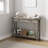 Console Table With 2 Drawers, Farmhouse Sofa Table With Storage Shelf, Accent Wood Entryway Table-106000296