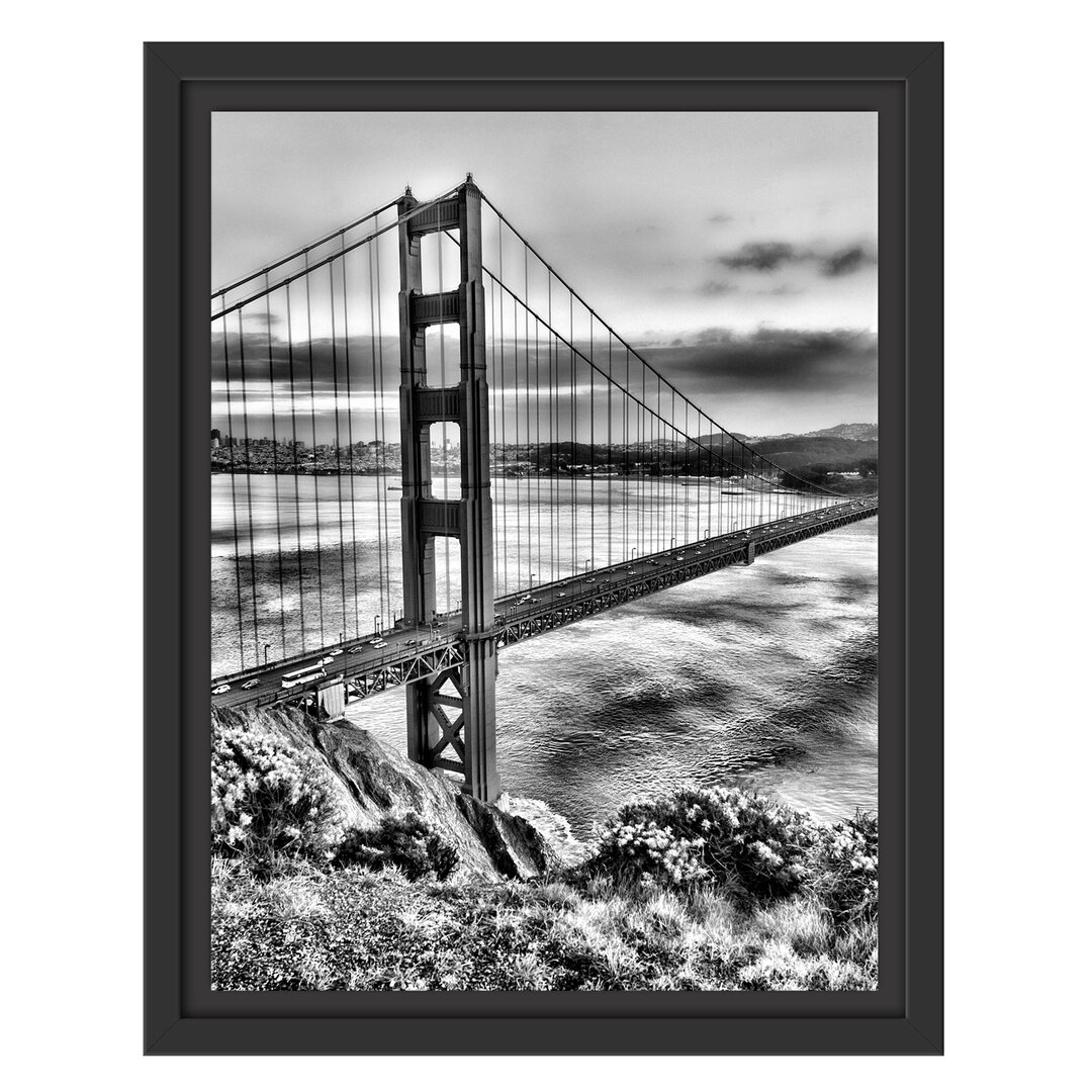 Gerahmtes Wandbild Golden Gate Bridge San Francisco