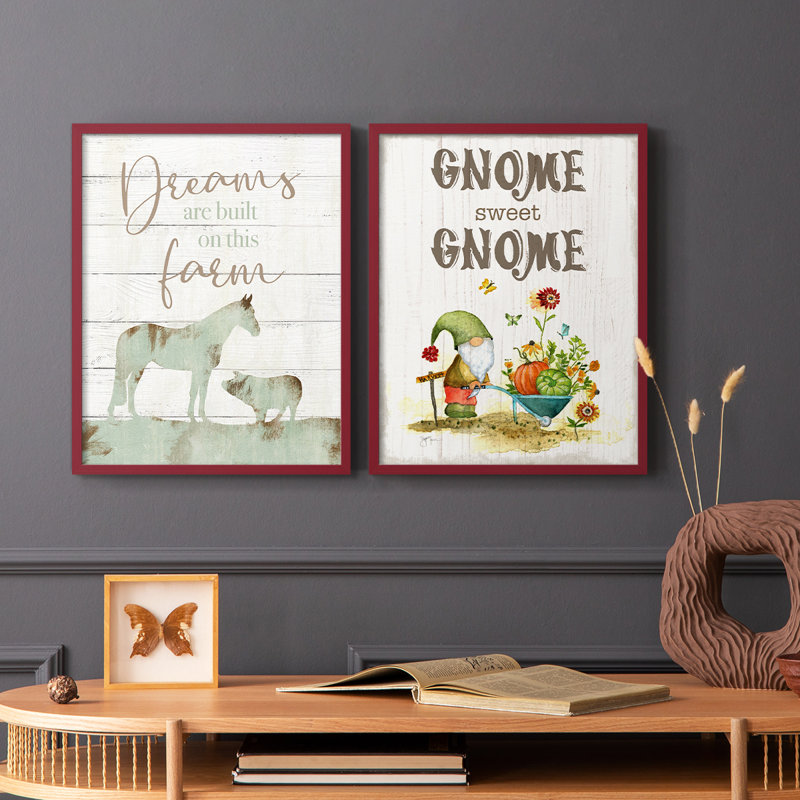 Farmhouse Dreams-Reproduction encadrée de qualité supérieure - prêt à être accroché - aucun clou requis - aucun clou requis
