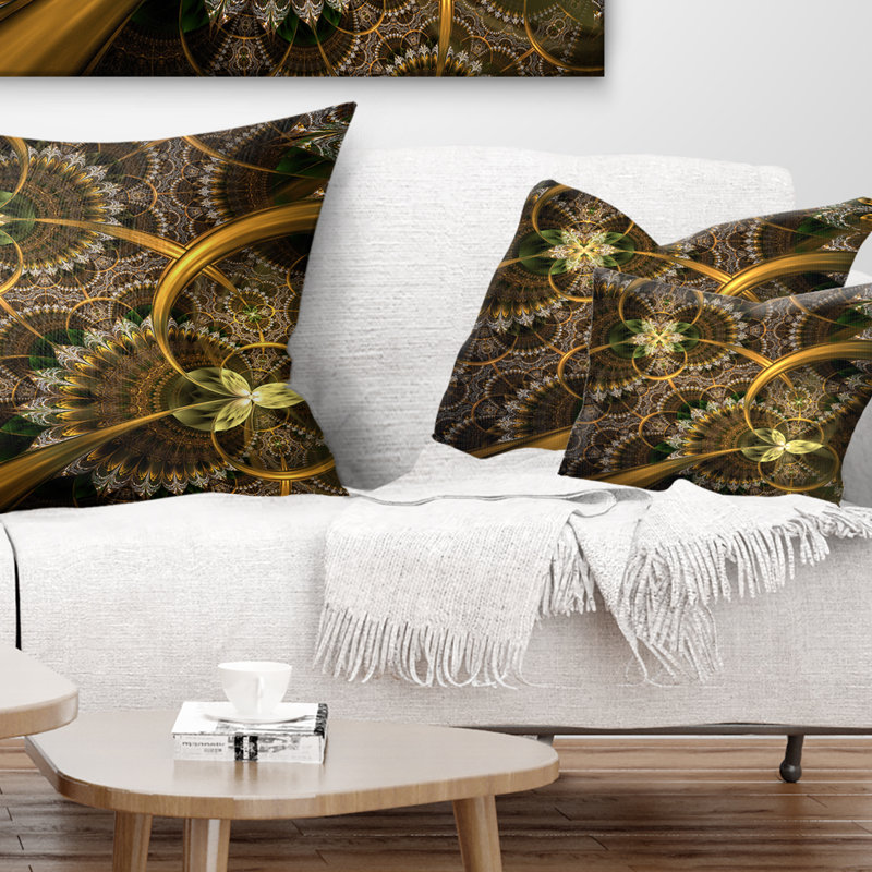 Coussin floral, 12 po x 20 po, Rectangulaire