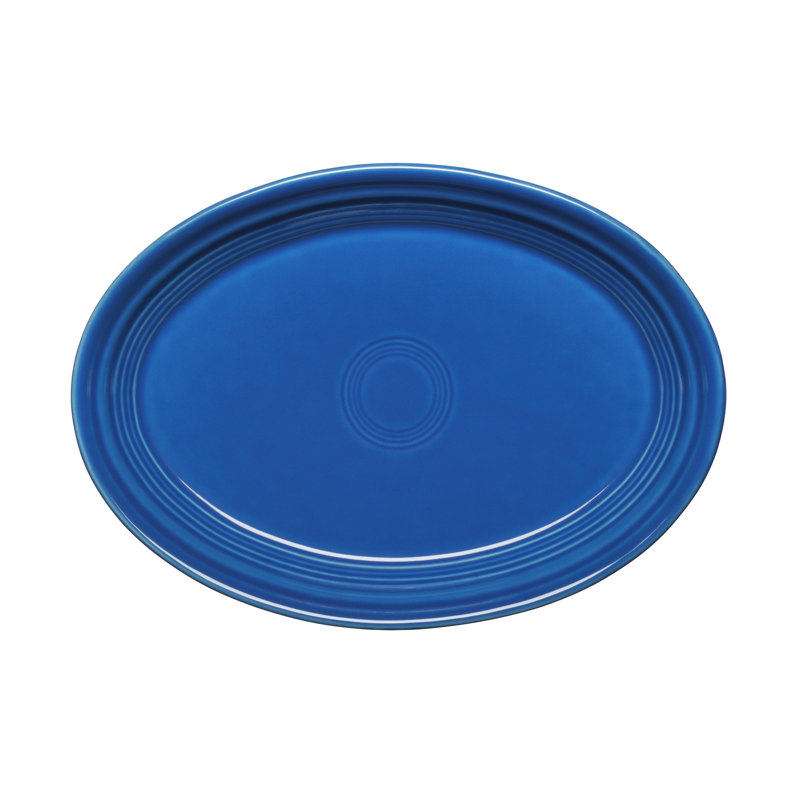 Petit plateau ovale Fiesta 9 5/8 po, Turquoise