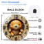 Horloge murale en verre 12 po