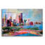 «Cityscape» par Richard Wallich, art mural en verre acrylique-968709200