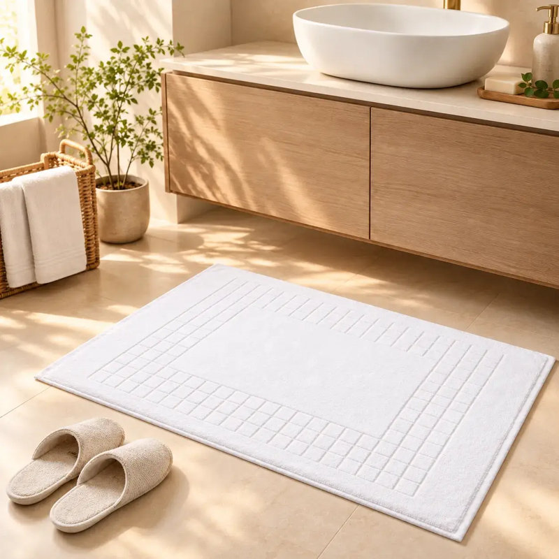 White Bath Mat