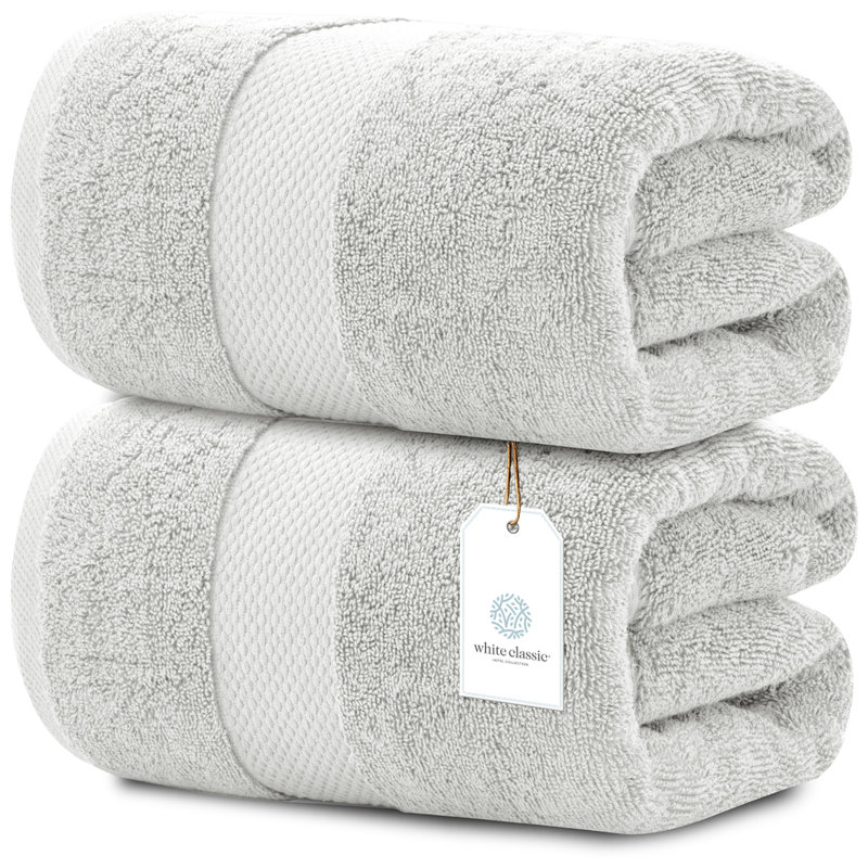 Drap de bain 100% coton Aldemar, Argent
