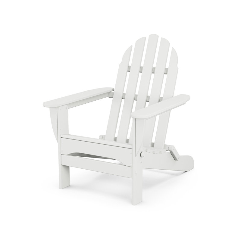 Chaise Adirondack pliante POLYWOOD Classic Adirondack, Blanc
