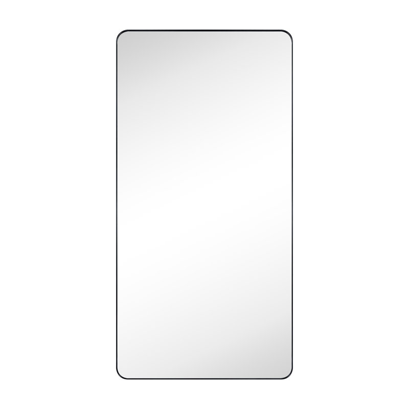 Miroir de salle de bain Kengston, Noir mat, 60 po x 30 po