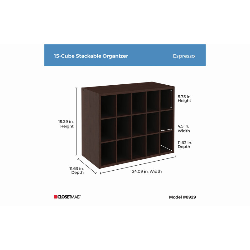 ClosetMaid 15-Shoe Cube Organizer