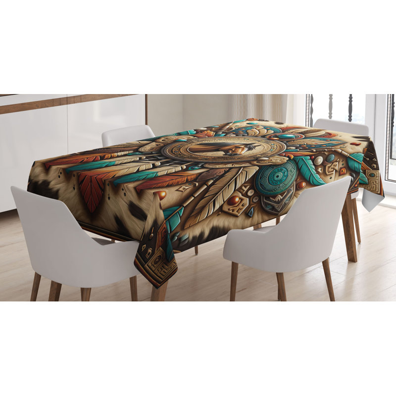 Mackynsie Rectangle No Pattern Microfiber Tablecloth, 84" Rectangle