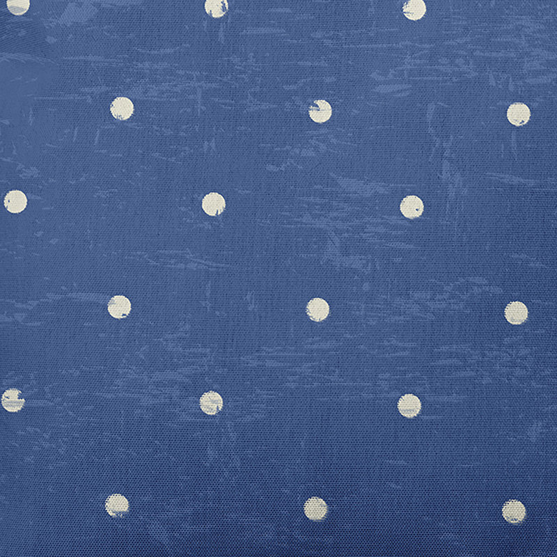 Surf, Sand, & Sea Polka Dots Reversible Throw Pillow, 20" H x 20" W, Blue