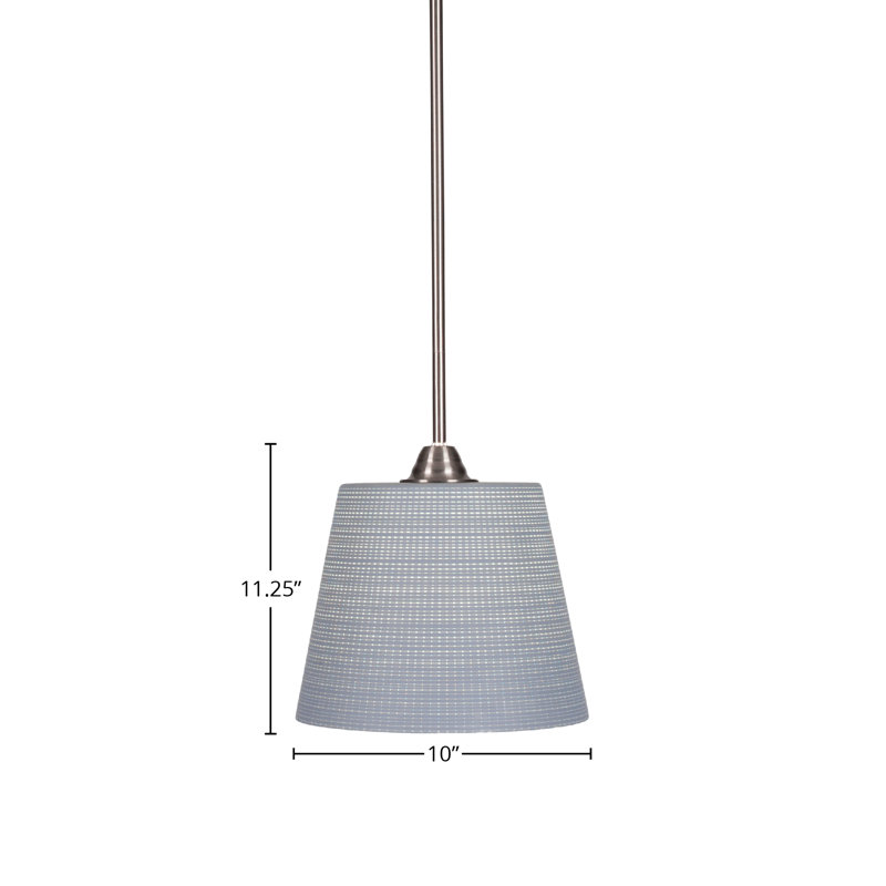 Luminaire suspendu Glenam Paramount, Gris, Nickel brossé
