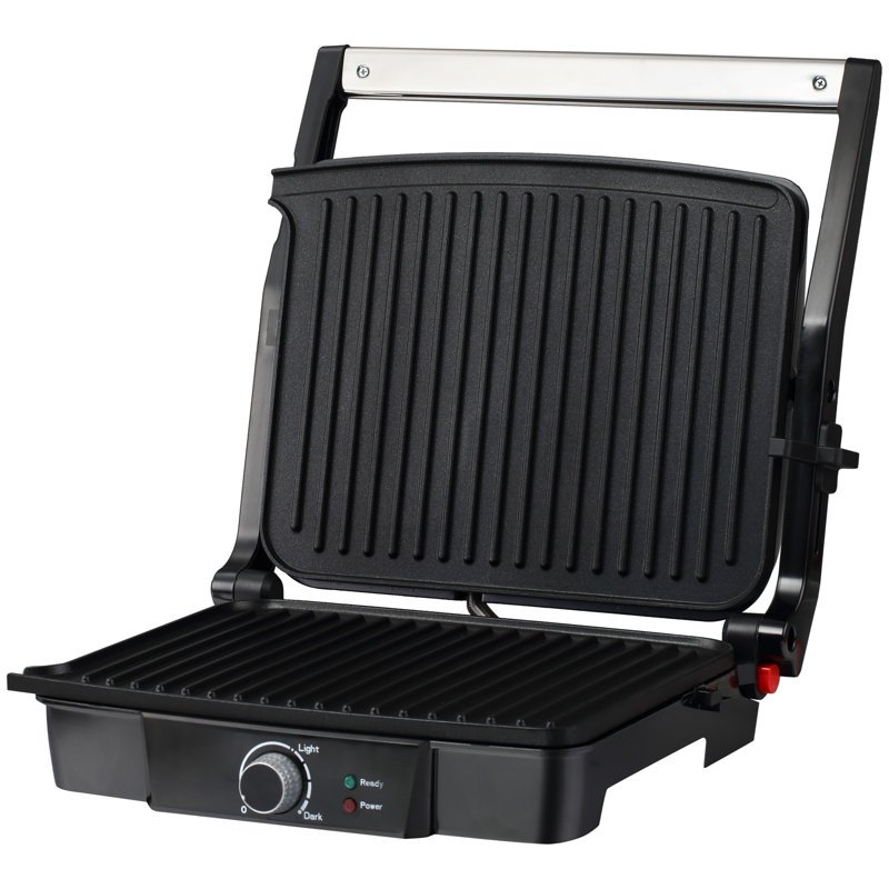 HOMCOM 1cm Smokeless Electric Grill & Panini Press