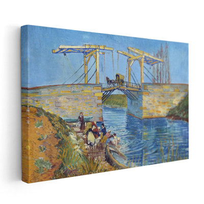 The Langlois Bridge at Arles with Women Washing, 1888 - Canvas Print Wall Art