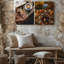 Toile dans un chaleureux collage automnal-1133909496