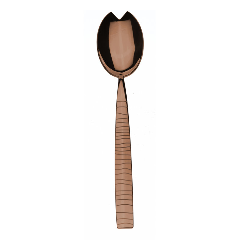 Tigre Stainless Steel Salad Servers, Bronzo