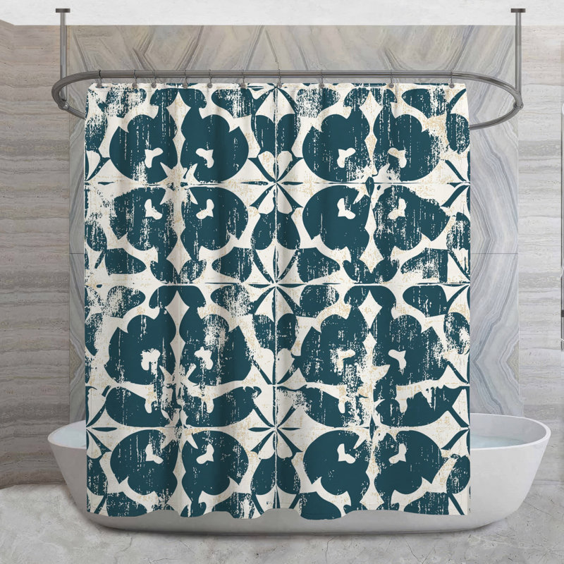 Rideau de douche Floral, H 84 po x l 70 po