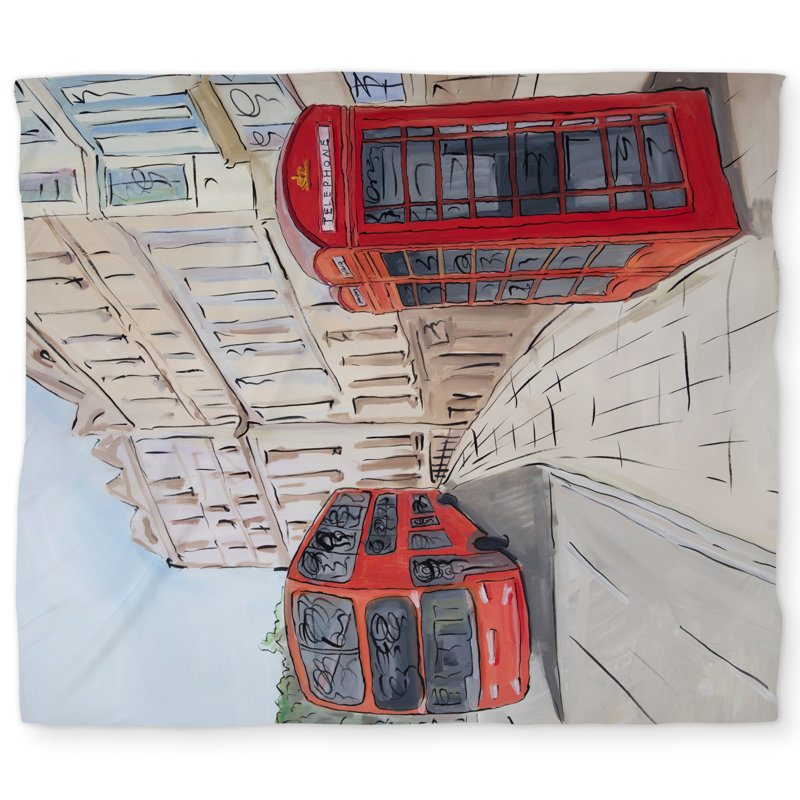London Bus Telephone Booth King Duvet Cover | Home Decor