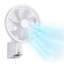 Ventilateur mural de 8,5 po, ventilateur suspendu oscillant avec télécommande, flux d'air puissant de 10 pi, moteur à courant continu, 4 vitesses et minuterie, inclinaison verticale automatique de 90 ° horizontale et manuelle, idéal pour la maison, le bureau, le véhicule récréatif