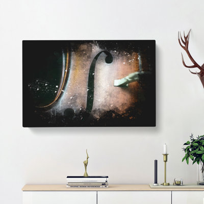 Curves Of The Cello - Wrapped Canvas