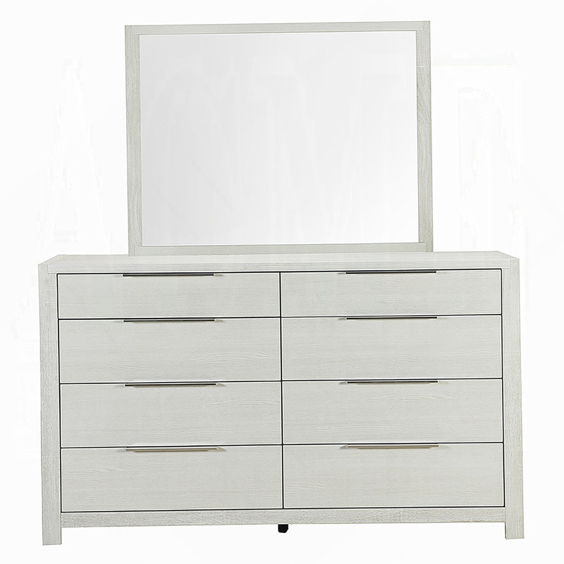 Commode en bois avec 8 tiroirs de rangement pour la chambre à coucher