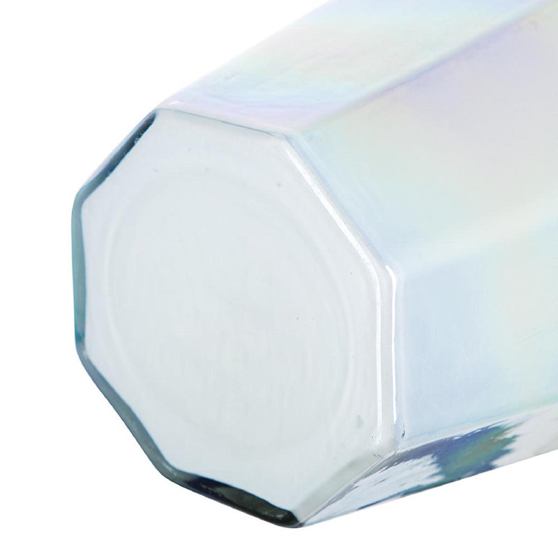 Glass Table Vase, Rainbow Opal