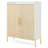 35.43” White & Natural Wood 6-Tier Entryway Shoe Storage Cabinet With Doors-863487962