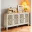 Buffet antique 60 "avec sculptures florales-628464373