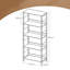 144cm H x 60cm W Metal Standard Bookcase