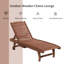 Chaise longue d'extérieur inclinable réglable Audwin
