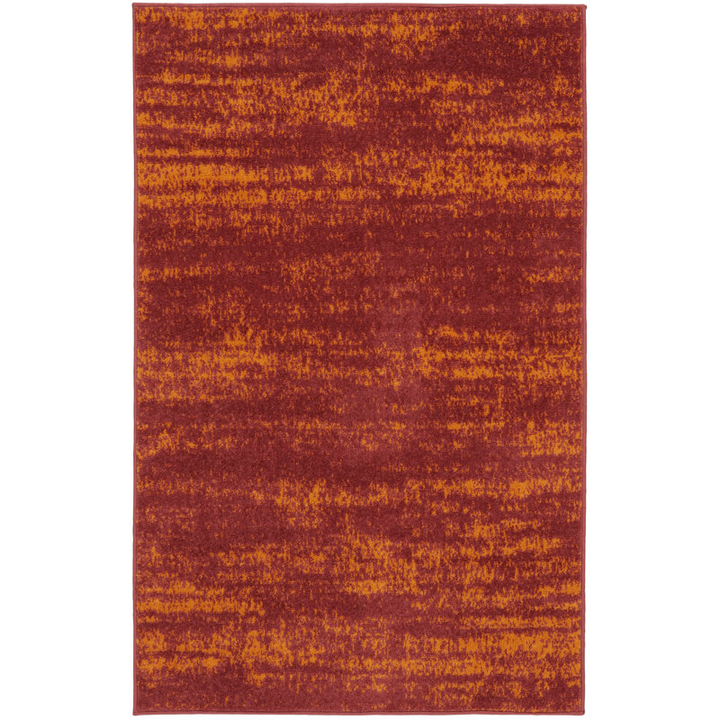Tapis rouge intérieur / extérieur Nourison Essentials, Rectangulaire 3 pi x 5 pi