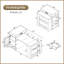 71 cm W Kitchen Island with Top-1681381747