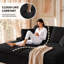 Canapé-lit modulaire en velours côtelé 78,7 po surdimensionné pour lit double en velours côtelé avec sièges profonds double couche, canapé-lit sans cadre avec 4 coussins, sans assemblage requis (noir)-1094698068
