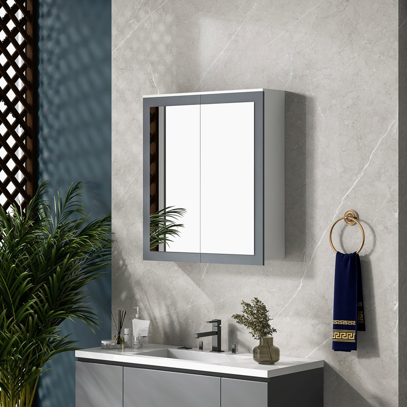 Armoire à pharmacie de salle de bain avec miroir