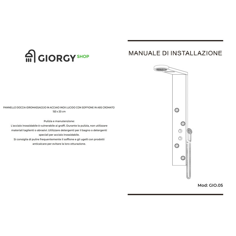 Shower Tower Panel